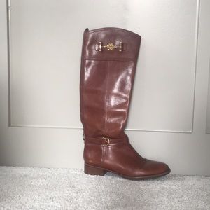 Tory Burch Leather Riding Boots
